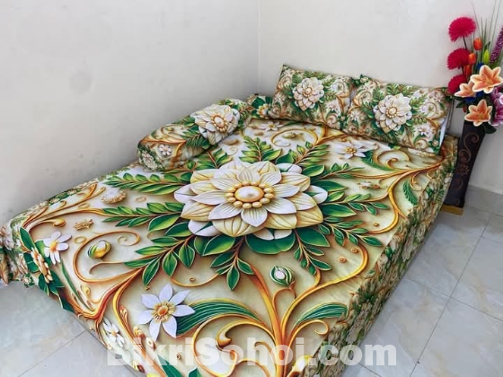 Primium 3D Bedsheet Four Piece Set